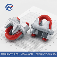 Pince à câble et attache-câble en fer galvanisé de type américain G450, construction forgée, taille 1/8"-2-1/2"