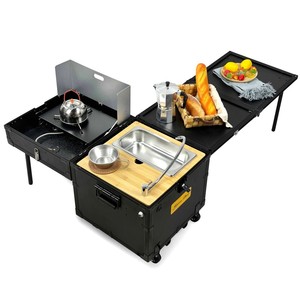 <span class=keywords><strong>Set</strong></span> Regalo Promozionale Nuovo Arrivo: Contenitore da Esterno in Alluminio Durevole da 40L per Campeggio e Cucina, Design a Pannelli - Product Image 1