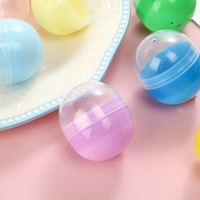 Capsules creuses ovales en plastique translucide pour jouets, type boîte mystère, avec ouverture supérieure, conditionnées en boîte, fabriquées au Zhejiang, pour enfants