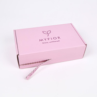 Individuell Bedruckte Geprägte Rosa Kartonversandbox mit Silberfolie-Personalisierung für Schuhe und Recycelte Kartonverpackung