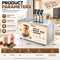 Distributeur de thé commercial DIY, machine à thé multi-saveurs, station de distribution de boissons automatique pour salon de thé et café