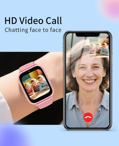 Montre connectée pour enfants 4G GPS SOS Carte SIM Appel vidéo Carré IP67 Étanche Télécommande - Product Image 6