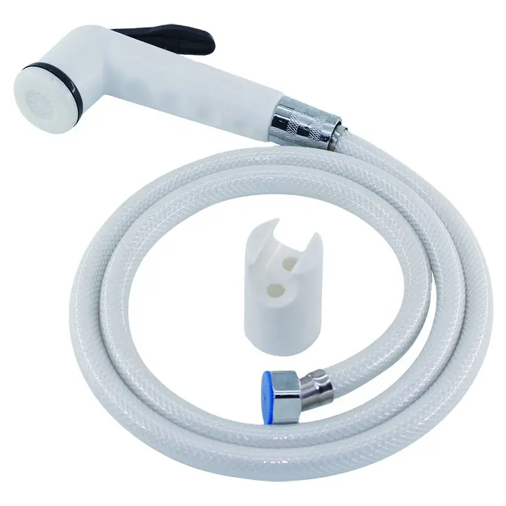 Durable ABS Plastic Adjustable Hand Shower Shattaf Set Portable Bidet Spray for Toilet