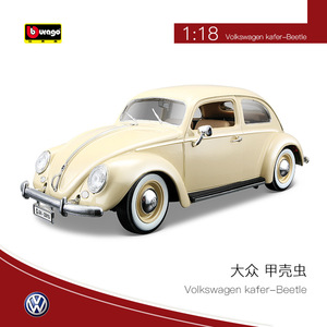 Bburago-coche clásico de aleación fundida modelo de Metal, coche de <span class=keywords><strong>juguete</strong></span>, escarabajo, simulación de puerta abierta, 1:18 - Product Image 6