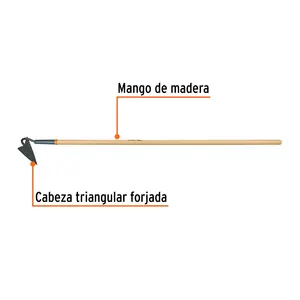 BOX 6 Hachette de jardinage triangulaire, manche en bois 54'', TRUPER - Product Image 2