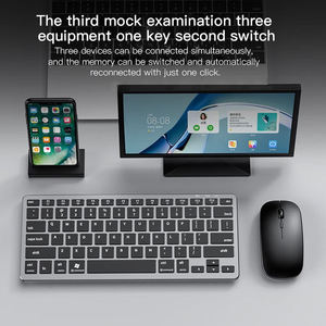 คีย์บอร์ดและเมาส์ไร้สายแบบ Ergonomic ABS ขนาดเล็กพิเศษ 2.4Ghz รองรับโหมดคู่ มีสินค้าในสต็อก - Product Image 5