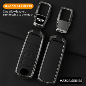 新品亜鉛合金レザーカーキーフォブカバーマツダ2 3 5 6 CX-3 CX-5 CX-7 CX-9 CX8スピードMiata MX5 - Product Image 6