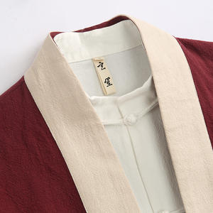 ชุดสูทถังใส่โลโก้แบบออกแบบได้ตามต้องการเสื้อผ้าจีนโบราณสไตล์กังฟูสำหรับผู้ชายทรงหลวมขนาดใหญ่ - Product Image 3