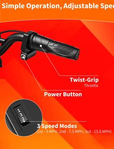 Moto électrique EU Stock HillMiles MileRocket 1 300W 36V pour enfants - Product Image 4