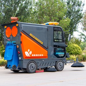 Đa chức năng làm sạch thiết bị thương mại công nghiệp Ride-on ngoài trời Điện Đường Sweeper xe tải đường phố Sweeper - Product Image 6