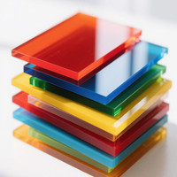 Feuille acrylique colorée en gros 1200*2400*3mm, feuille PMMA, feuille acrylique coulée transparente pour découpe laser