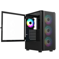 Boîtier PC Gaming AntarcChill en Promotion – Personnalisable OEM, Tour ATX/Micro-ATX avec Ventilateurs de Refroidissement RGB et LED