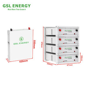 Batteria GSL Energy da <span class=keywords><strong>48V</strong></span> 100Ah agli Ioni di Litio LFP Montata su Rack con 8500 Cicli BMS 10KW CAN 200Ah Durata di 8500 Cicli per Impianto Solare Domestico - Product Image 3