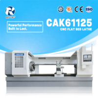 Torno CNC de Cama Plana CAK61125, 3000mm entre Centros, 1250mm de Giro, Control GSK para Mecanizado de Ejes Largos