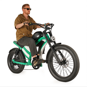 Motocicleta de Estilo Retro de 2000W para Adultos, Batería de 60V 20Ah, Doble Suspensión, Neumáticos Anchos - Product Image 2