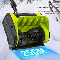 Déneigeuse électrique portable transfrontalière, souffleuse à neige manuelle, pelle à neige pliable, déneigeuse routière à batterie au lithium