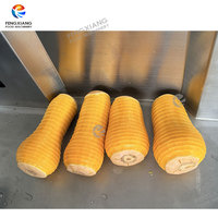 Commerciële dubbelstation pompoen- en butternut squash-schilmachine SUS 304 roestvrij staal, hoge efficiëntie, energiebesparend