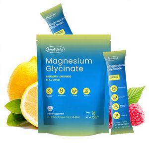 Suplemento de <span class=keywords><strong>Magnesio</strong></span> Healthife Sleep Emotion, Sabor a Limón, <span class=keywords><strong>Polvo</strong></span> de <span class=keywords><strong>Magnesio</strong></span> Glicinato - Product Image 1