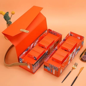 Coffret <span class=keywords><strong>cadeau</strong></span> multifonctionnel en papier pour bouteilles <span class=keywords><strong>de</strong></span> <span class=keywords><strong>vin</strong></span> en cuir multicouche rigide <span class=keywords><strong>Emballage</strong></span> pour <span class=keywords><strong>vin</strong></span> et champagne - Product Image 3