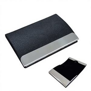 Antiqued Large Capacity Minimalist <b>Business</b> <b>Card</b> <b>Holder</b> Stylish Casual Leather PU Lining Eco-friendly Vintage Promotional High - Product Image 1