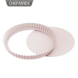 CHEFMADE WK9884 Bakeware in acciaio al carbonio perforato fondo rimovibile 9.5 "padella antiaderente per <span class=keywords><strong>crostata</strong></span> con fori - Product Image 1
