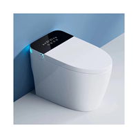 Offre Spéciale automatique salle de bain Closestool monté au sol Intelligent intelligent électrique toilettes cuvette Auto Flush capteur de pied toilette intelligente