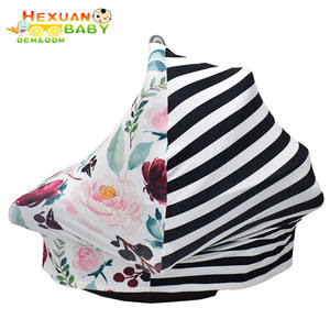 A rayas multicolor de lactancia materna enfermería bufanda bebé abrigo del portador de bebé cubierta de asiento - Product Image 2