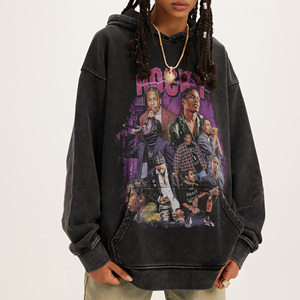 Sudadera con Capucha Personalizada con Logotipo Impreso, Sudadera con Capucha de Moda Urbana, Corte Regular, para Hombre, a la Moda, Invierno, Impermeable, Cortavientos, con Bolsillo - Product Image 1