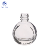 Flacons de vernis à ongles en verre transparent, noir mat, blanc, personnalisables, vides, avec bouchon et pinceau, 3ml-15ml, MOQ 100 pièces