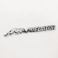 Logo personnalisé 3D ABS Plastique Chrome Emblème de voiture Insigne de voiture Chrome Lettre Autocollant Auto Emblème de voiture Badges en gros