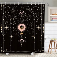 Tirai Kamar Mandi Poliester Motif Bunga Beraneka Ragam, Tirai Mandi Cetak Digital, Cetak Kustom, Tahan Air, Grosir