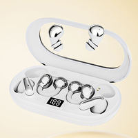 Écouteurs sans fil 3-en-1 P47 à clipser / mini pour le sommeil / intra-auriculaires avec affichage numérique pour le sport, le sommeil, le travail, LOGO personnalisable