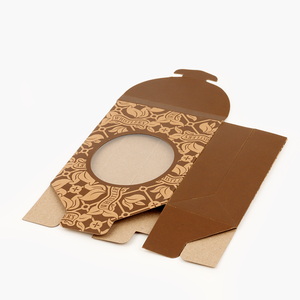 Phân hủy sinh học tùy chỉnh in sô cô la Kraft tự niêm phong các tông có thể gập lại cứng nhắc túi bánh mì giấy với cửa sổ - Product Image 4