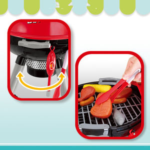 Set Gioco Cucina per Bambini Little Chef, Barbecue Interattivo con Griglia e Cibo Giocattolo per Giochi di Ruolo - Product Image 5