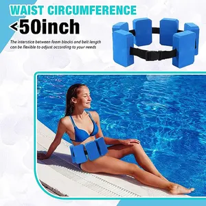 Swim Belt Flotation Belt Pool Exercise Equipment For Adults Kids Adjustable Aquatic Auxiliary Swimming Waist Belt With EVA Foam