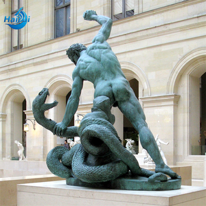 Statue en bronze moulée grandeur nature à prix de gros, sculpture décorative extérieure en métal, artisanat en laiton personnalisé - Product Image 6