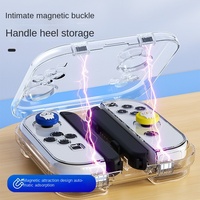 IINE L992 Kotak Penyerap Magnet Kotak Kristal Portabel untuk Nintendo Switch Joy-con Controller Kotak Anti Debu untuk Controller NS