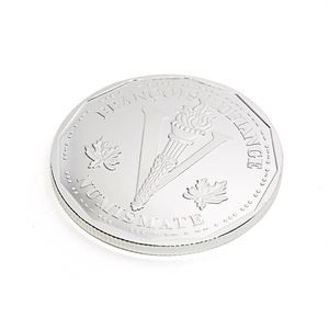 Monedas de Plata AG999 con Diseño 2D + 3D de Antorcha y Flor, Sin Cantidad Mínima de Pedido, Monedas de Oro Antiguas Personalizadas en Bolsa OPP para Comprar - Product Image 4