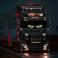 Les yeux du diable dynamiques flexibles de voitures de LED, voiture observe la lumière décorative d'oeil de démon d'USB, yeux menés flexibles faits sur commande d'écran de LED