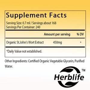 Hierba de San Juan Orgánica - Apoyo para el Estado de Ánimo - Suplemento Calmante de Hierba de San Juan - Gotas Líquidas Herbales de Hypericum Perforatum - Product Image 2