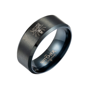 Anello Yiwu DAICY per Uomo, Design Ispirato a The Witcher 3, Placcato Oro, Acciaio Inossidabile 316L con Incisione, Regalo per Fidanzato - Product Image 2