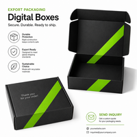 Individuelles Logo Schwarze Neongrüne Versandbox Umweltfreundliche Wellpappe Recycelbare Versandverpackung für Sportbekleidung Geschenk
