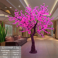 Rosa/lila LED-Kirschblüten bäume Künstliche Außen leuchten Bäume