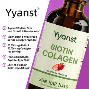 OEM/ODM Beauty supplement radiant skin healthy hair strong nails sugar free biotin collagen peptide <b>drops</b> for women - Product Image 3