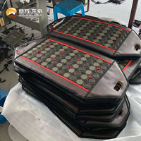 Jiwan Lejia - Tapete Portátil de Acupresión con Piedras Calientes para Silla, con Bolsa de Transporte, para Alivio de la Espalda y Bienestar
