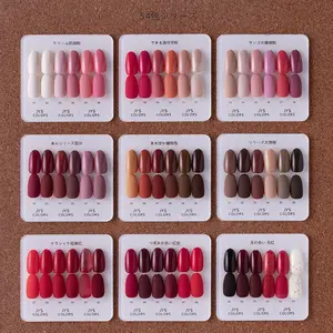 Vernis à ongles en Gel Uv, OEM et ODM, 54 couleurs, ensemble de vernis à ongles en Gel de couleur rouge, vente en gros