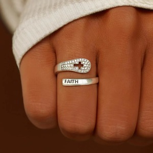 Scratch-resistant Plating Jewelry Factory Direct Wholesale Lightweight Wide Band Gold Plated <b>Rings</b> - Product Image 2