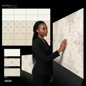 Vistaar 12x24 Alta calidad Premium Grade 300x600mm Aspecto de piedra brillante Azulejos de porcelana cerámica para paredes y pisos 30x60cm - Product Image 1