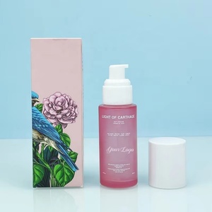Customize 30ml Frosted Essential Oil Glass Pump Bottle Face Skin Care Packaging Cosmetic Serum Bottle With Packaging <b>Box</b> - Product Image 5