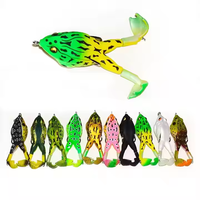 Newbilit Meilleure vente leurre de pêche 13.5g 95mm avec grenouille en plastique souple à double crochet